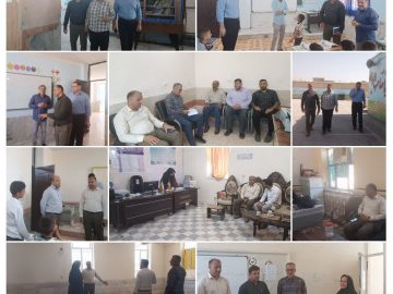 ادامه بازدیدهای میدانی مسئول دفتر و مشاور نماینده مردم شادگان در امور آموزش و پرورش