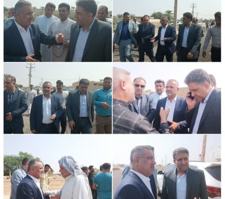 اولین مقصد مدیرکل راه و شهرسازی برای بازدید در اولین روز کاری، شهرستان شادگان بود