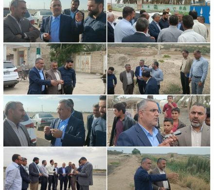 بازدید میدانی معاون ساخت و نگهداری راه‌های فرعی و روستایی سازمان راهداری و حمل و نقل جاده‌ای کشور از راه‌های روستایی شادگان
