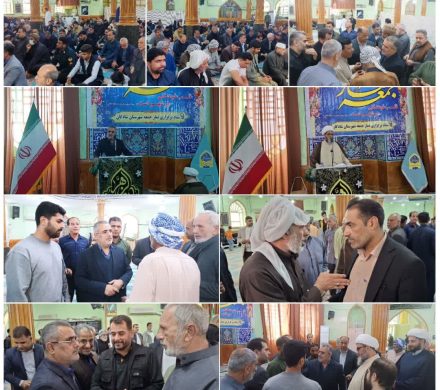 حضور و سخنرانی دکتر هاشم خنفری در نماز جمعه؛ تبیین اقدامات و شنیدن دغدغه‌های مردم