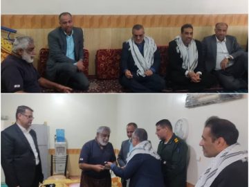 دیدار دکتر هاشم خنفری نماینده مردم شریف شادگان در مجلس شورای اسلامی با خانواده معظم شهدا و جانبازان به مناسبت دهه مبارک فجر
