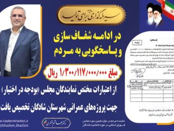 اختصاص بیش از ۱۳۰۰ میلیارد ریال اعتبار برای پروژه‌های عمرانی شادگان