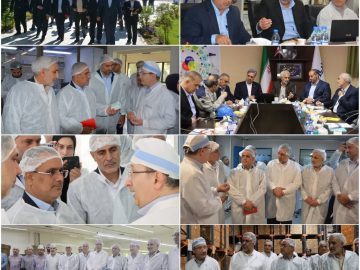 بازدید اعضای کمیسیون اجتماعی مجلس شورای اسلامی از شرکت داروسازی شهید قاضی تبریز