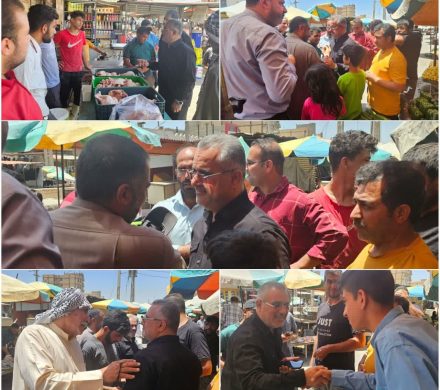 گفت‌وگوی صمیمانه نماینده مردم شادگان با شهروندان و بازاریان در بازدید میدانی از بازار شهرستان